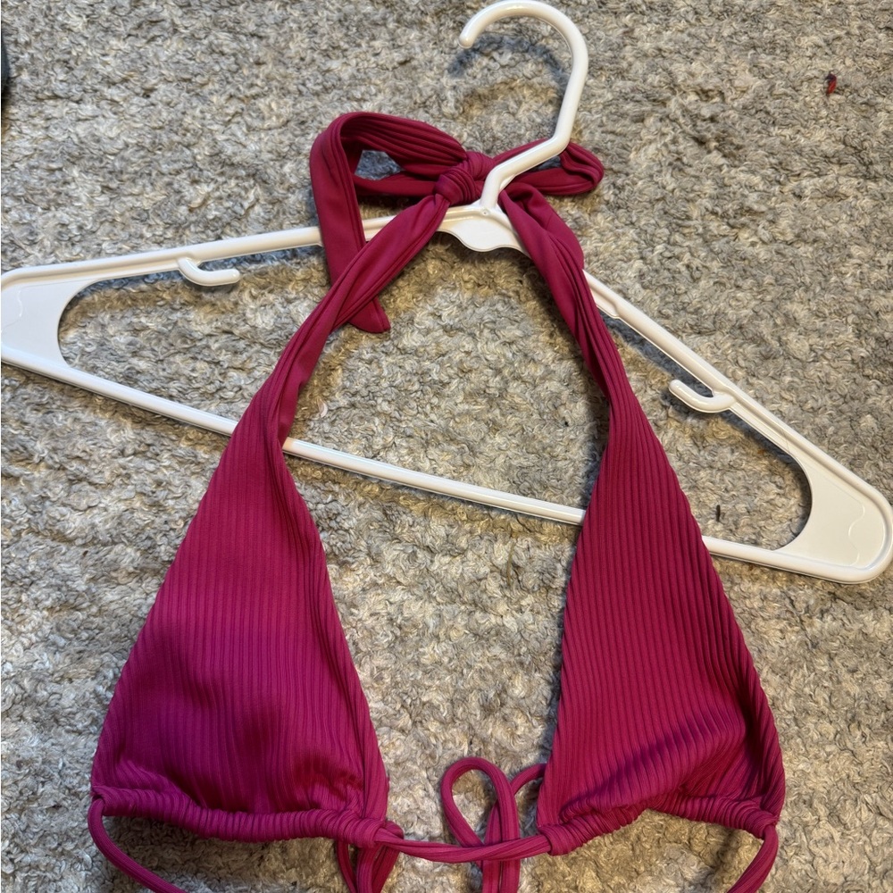 Brandy Melville Fuchsia Halter Bikini Top